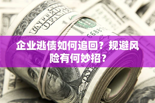 武汉企业逃债如何追回？规避风险有何妙招？