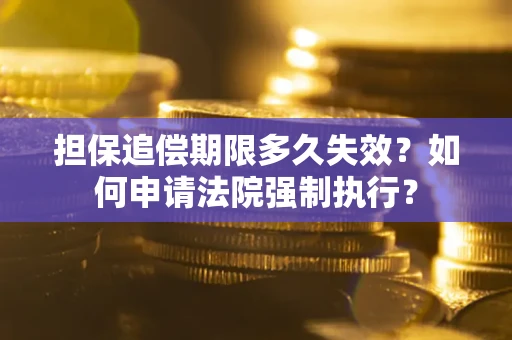 武汉担保追偿期限多久失效？如何申请法院强制执行？