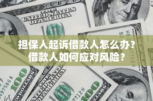 武汉担保人起诉借款人怎么办？借款人如何应对风险？