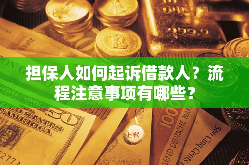 武汉担保人如何起诉借款人？流程注意事项有哪些？